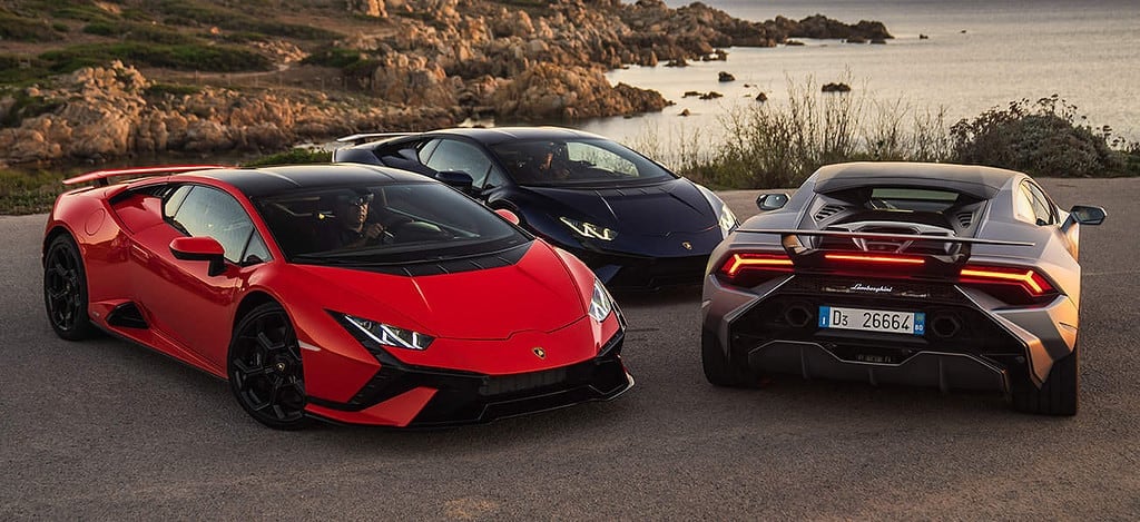 A Lamborghini threesome