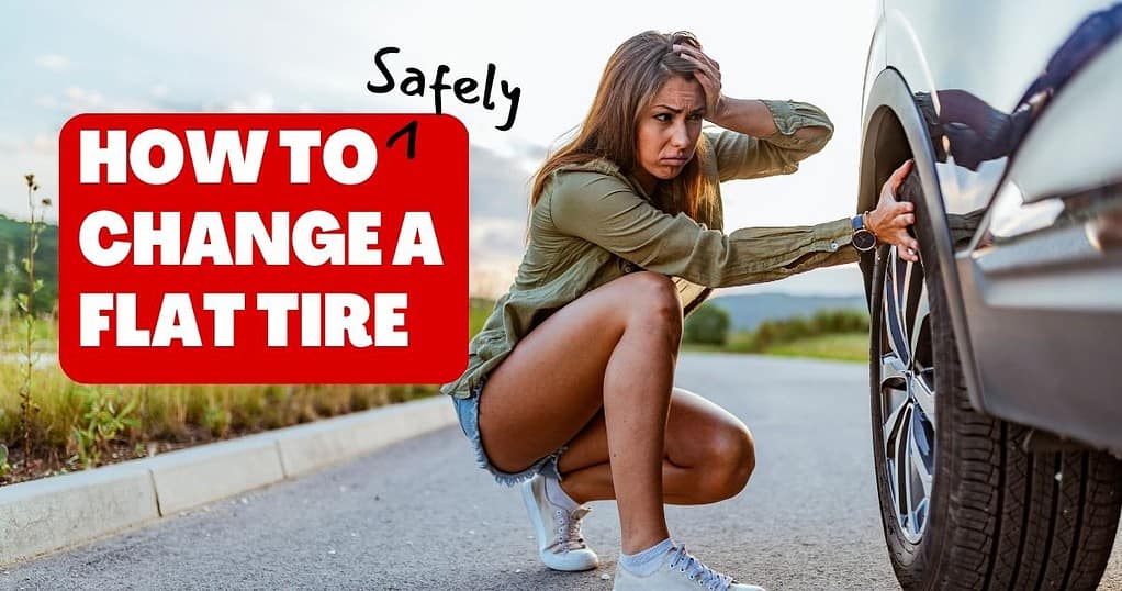 how to change a flat tire safely